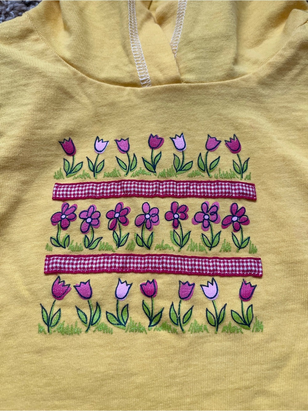 Gymboree Rainbow Tag Flower Tank w/ Hood - spring, cottagecore, girlhood core - Picture 2 of 6